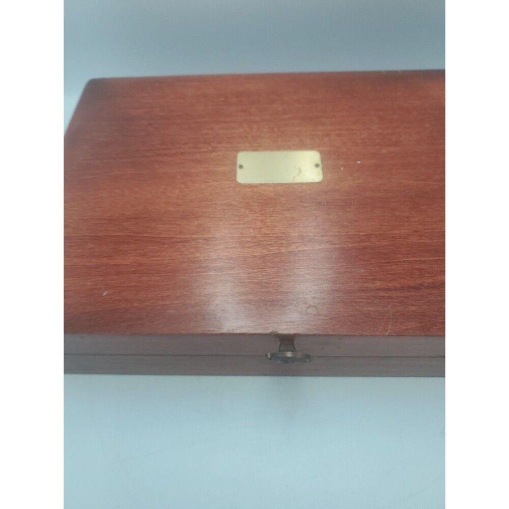 VTG Naken's Silverware Chest Tarnish Proof Pacific Red Cloth Case Box - Picture 11 of 16